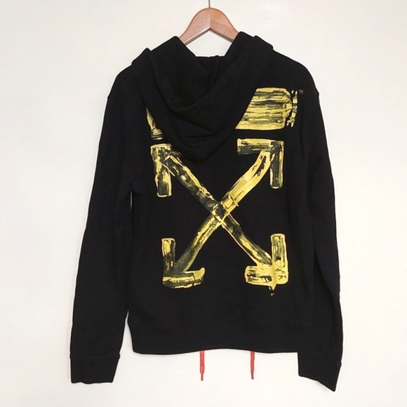 OFF-WHITE Acrylic Arrows HoodieBlack/Yellow - Picture 6 of 13